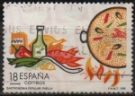 Stamps Spain -  Gastronomia Paella Valenciana