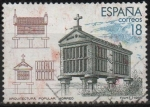 Stamps Spain -  Arquitectura Popular Horreo