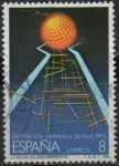 Stamps Spain -  Exposicion Universal d´Sevilla 