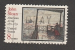 Stamps United States -  Pintura por John Sloan