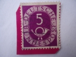 Stamps Germany -  Alemania,República Federal -  Cifra y Corneta de Correo.
