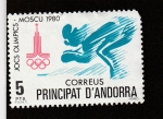 Stamps : Europe : Andorra :  Juegos Olímpicos moscú 1980