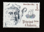 Stamps : Europe : Andorra :  Obispo Pere d
