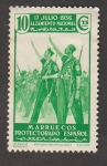 Stamps Morocco -  Alzamiento Nacional