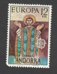 Stamps : Europe : Andorra :  Pintura románica siglo XII