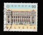 Stamps Switzerland -  Palacio de las Naciones en Ginebra