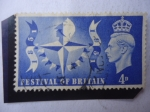 Stamps United Kingdom -  Festival of Britain-1851-1951 - Festival de Gran Gretaña.
