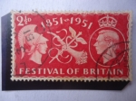 Stamps United Kingdom -  Festival of Britain-1851-1951 - Festival de Gran Gretaña.