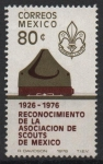 Stamps Mexico -  50th  ANIVERSARIO  SCOUT  MEXICANOS.  SOMBRERO  Y  EMBLEMA.