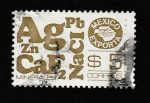 Stamps Mexico -  Minerales de Mexico