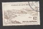 Stamps Romania -  Embarcaciones en el lago Bicaz