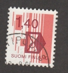Stamps Finland -  Sobre