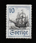 Stamps Sweden -  Barco de vela