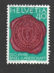 Stamps Switzerland -  150 Ani. del territorio de Basilea