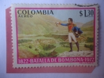Stamps Colombia -  Batalla de Bomboná, 7-IV-1822 (Nariño-Colombia)- 150 Aniversario, 1822-1972