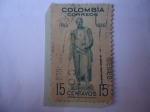 Stamps Colombia -  Libertador-Simón Bolívar 1783-1830- Monumento