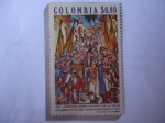 Stamps Colombia -  1821-Congreso Constituyente de la Gran Colombia Villa del Rosario de Cúcuta-1971-Oleo:Santiago Marti