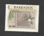 Stamps : America : Barbados :  50 Aniv. de la Universidad de las Indias Occidentales