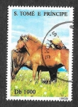 Sellos de Africa - Santo Tom� y Principe -  1217 - Caballo