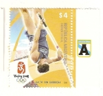 Stamps : America : Argentina :  JJOO Beijing 2008, salto con pertiga.
