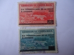 Stamps Saint Lucia -  Sanatorio Durán-Antiguo Hospital de Tuberculosos-Patrimonio Nacional -Pres. Carlos Durán 