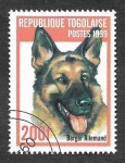 Stamps : Africa : Togo :  1911C - Perro