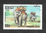 Stamps Cambodia -  549 - Fiesta Nacional