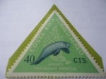 Stamps Costa Rica -  Manatí (Trichechus manatus) - Serie: VIda Marina