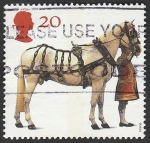 Stamps United Kingdom -  1972 - 50 Anivº de la British Horse Society
