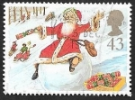 Stamps United Kingdom -  2005 - Navidad, Sobre una bola de nieve