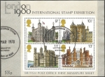 Stamps United Kingdom -  859 a 862 - H.B. 1 - Palacios y castillos reales históricos