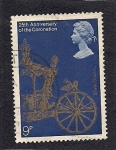 Stamps United Kingdom -  25º Aniversario de la Coronacion