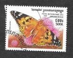 Stamps Cambodia -  1826 - Mariposa