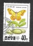Sellos de Asia - Corea del norte -  2993 - Mariposa