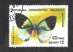 Stamps : Africa : Madagascar :  1082 - Mariposa
