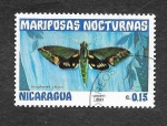 Stamps : America : Nicaragua :  1230 - Mariposas Nocturnas