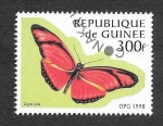 Stamps : Africa : Guinea :  1426 - Mariposa