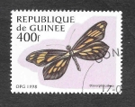 Stamps : Africa : Guinea :  1427 - Mariposa