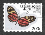 Stamps : Africa : Guinea :  1424 - Mariposa