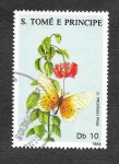Stamps : Africa : S�o_Tom�_and_Pr�ncipe :  827a - Mariposa