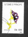 Sellos del Mundo : Africa : Santo_Tom_y_Principe : 1102 - Mariposa