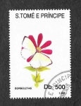 Sellos de Africa - Santo Tomé y Principe -  1099 - Mariposa
