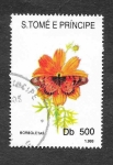 Stamps S�o Tom� and Pr�ncipe -  1103 - Mariposa