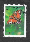Sellos del Mundo : Africa : Tanzania : 1446 - Mariposa