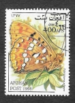 Stamps Afghanistan -  Mi1798 - Mariposas