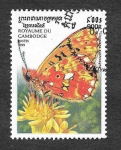 Stamps : Asia : Cambodia :  1827 - Mariposas
