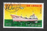 Stamps North Korea -  1695 - Barco