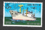 Stamps North Korea -  1694 - Barco