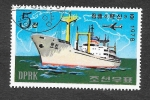 Sellos de Asia - Corea del norte -  1694 - Barco