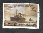 Stamps S�o Tom� and Pr�ncipe -  829b - 150º Aniversario del Nacimiento de Graf Zeppelin